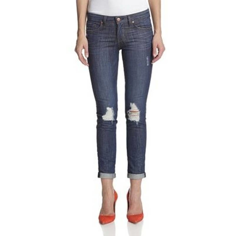 A.N.D. Rolled Skinny 250 Wears Women's Jeans Size 28 Distressed Denim